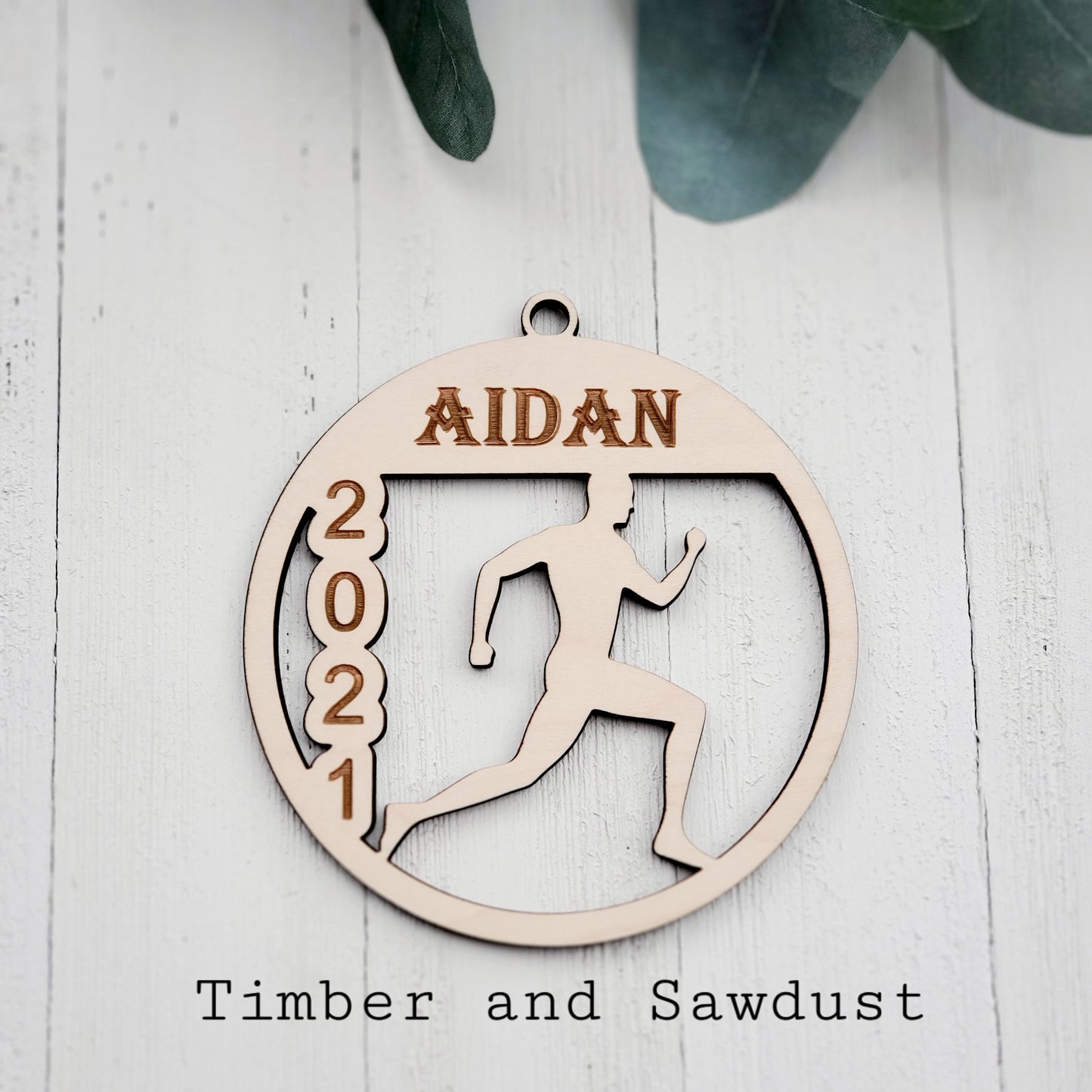 Personalized sprint / Runner ornaments