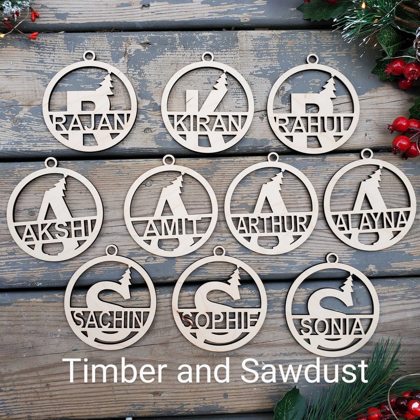 Monogram ornaments