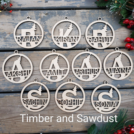 Monogram ornaments