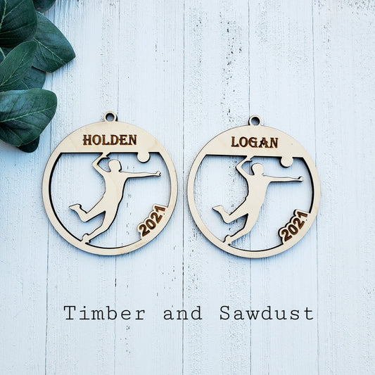 Personalized  Volleyball ornaments