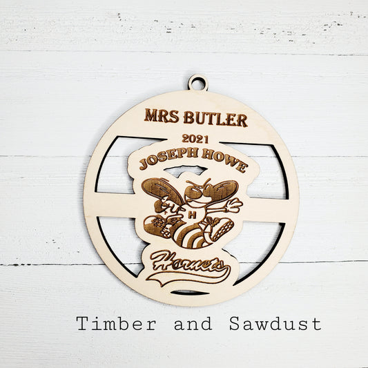 Personalized  LOGO ornaments for your favorite team, club, school