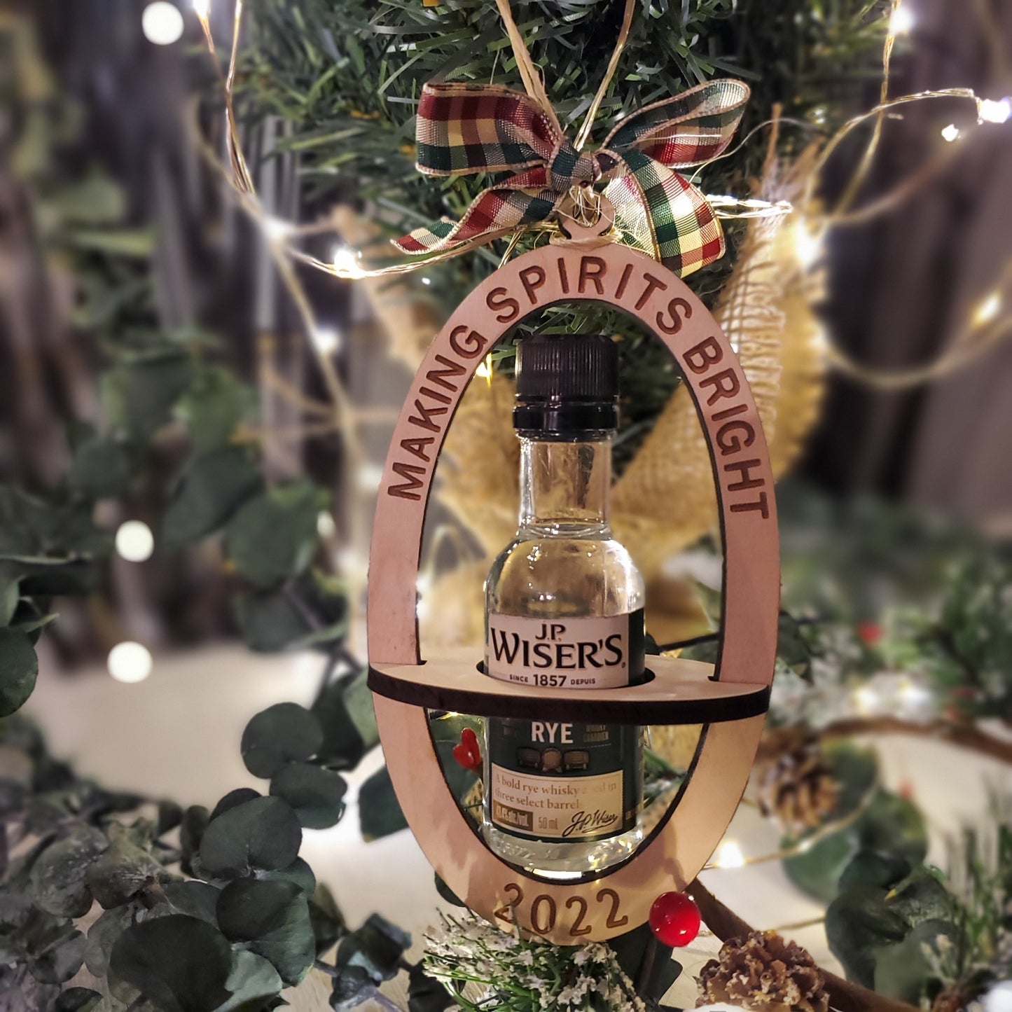 Mini Liquor Bottle Ornament  | Making Spirits Bright Ornaments