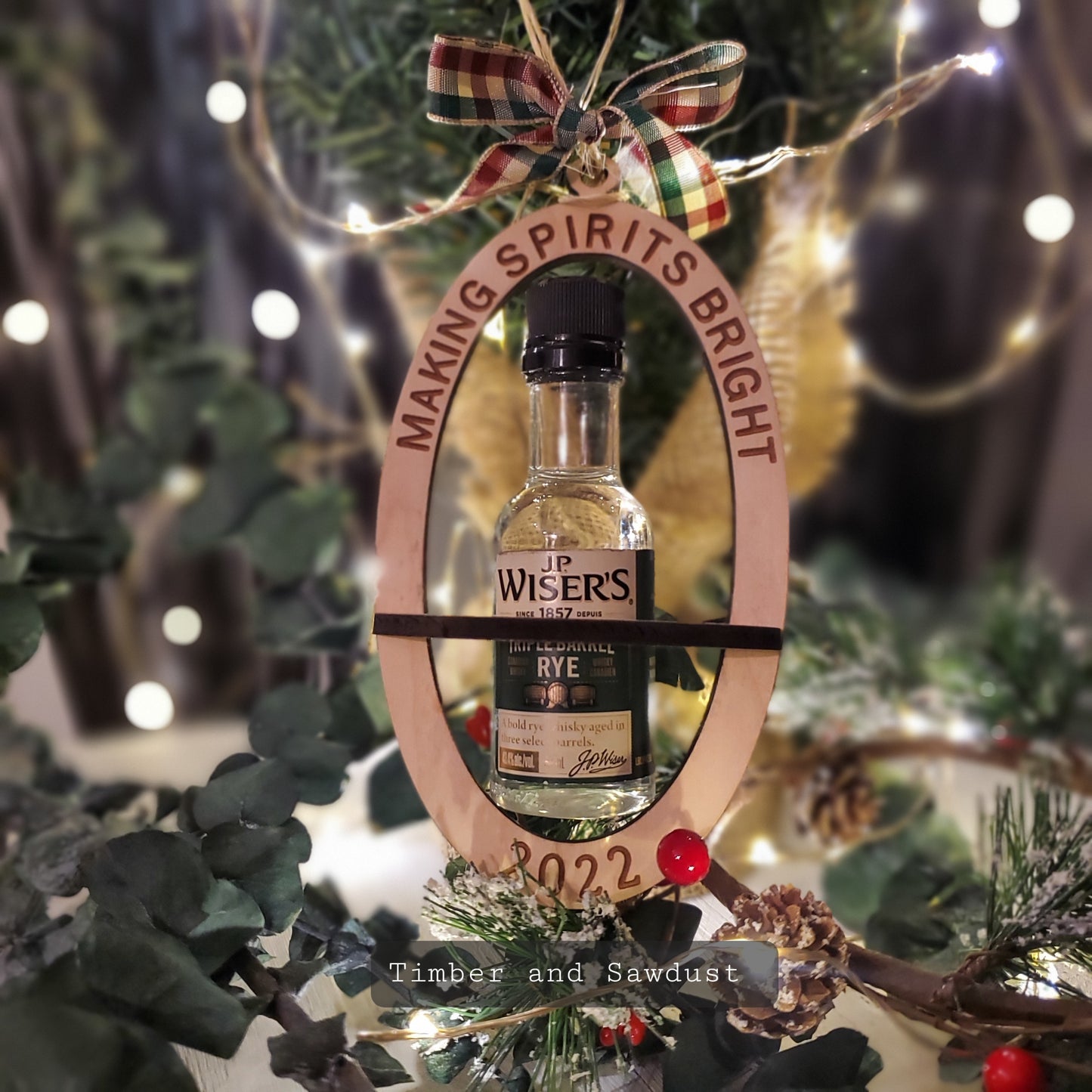 Mini Liquor Bottle Ornament  | Making Spirits Bright Ornaments