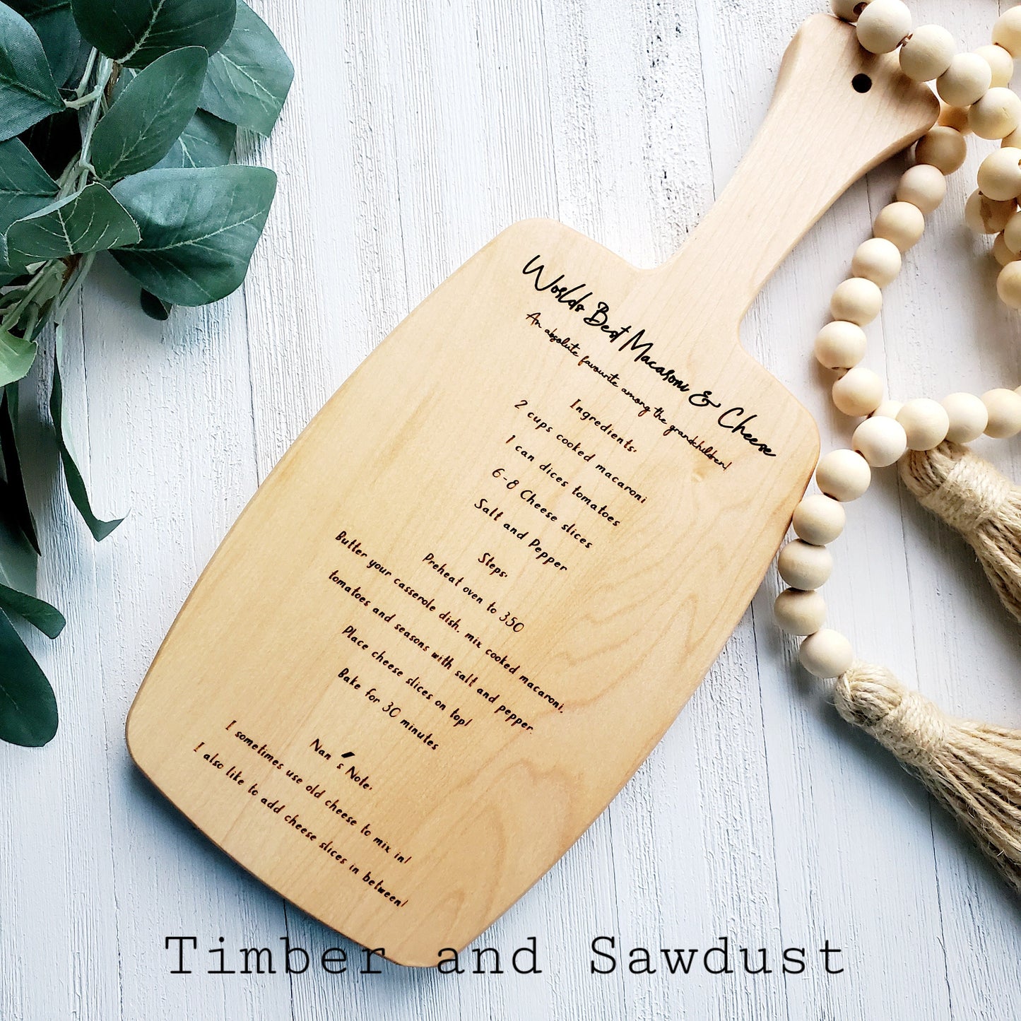 Recipe cutting board - small